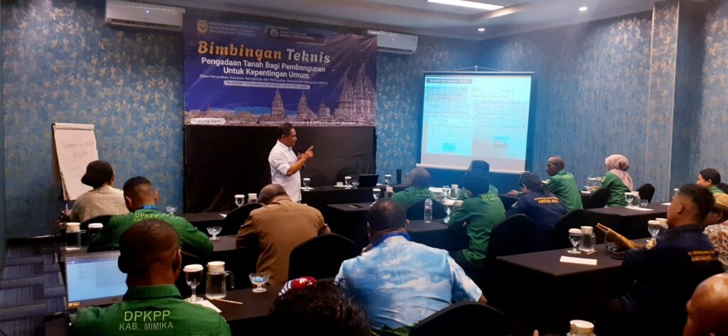 Kelas Bimtek Pertanahan Dinas DPKPP Kabupaten Mimika