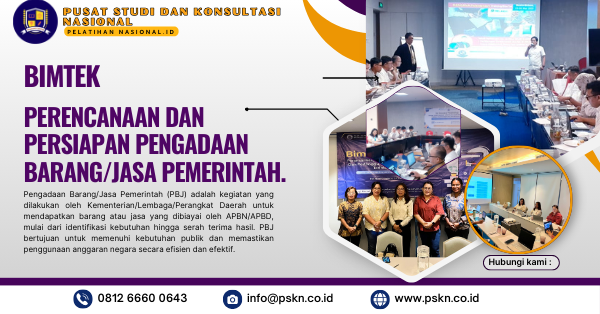 Bimtek Perencanaan dan Persiapan Pengadaan Barang/Jasa Pemerintah
