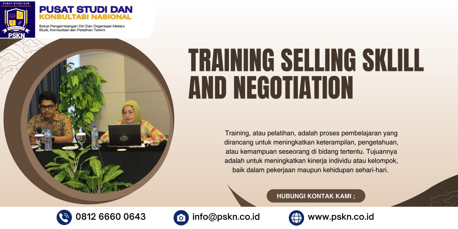 TRAINING SELLING SKILL AND NEGOTIATION