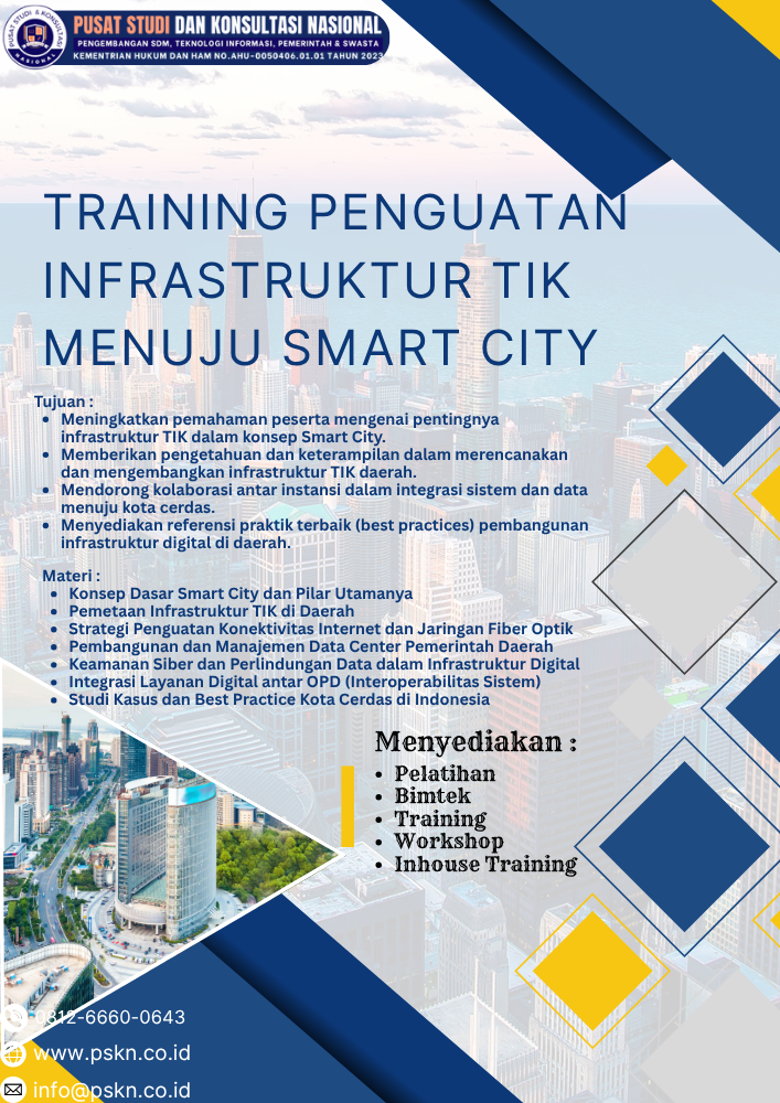 Training Penguatan Infrastruktur TIK Menuju Smart City