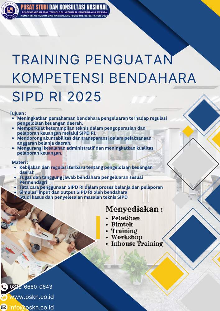 Training Penguatan Kompetensi Bendahara SIPD RI 2025