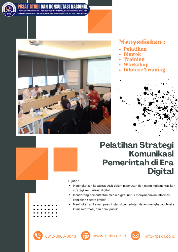 Pelatihan Strategi Komunikasi Pemerintah di Era Digital