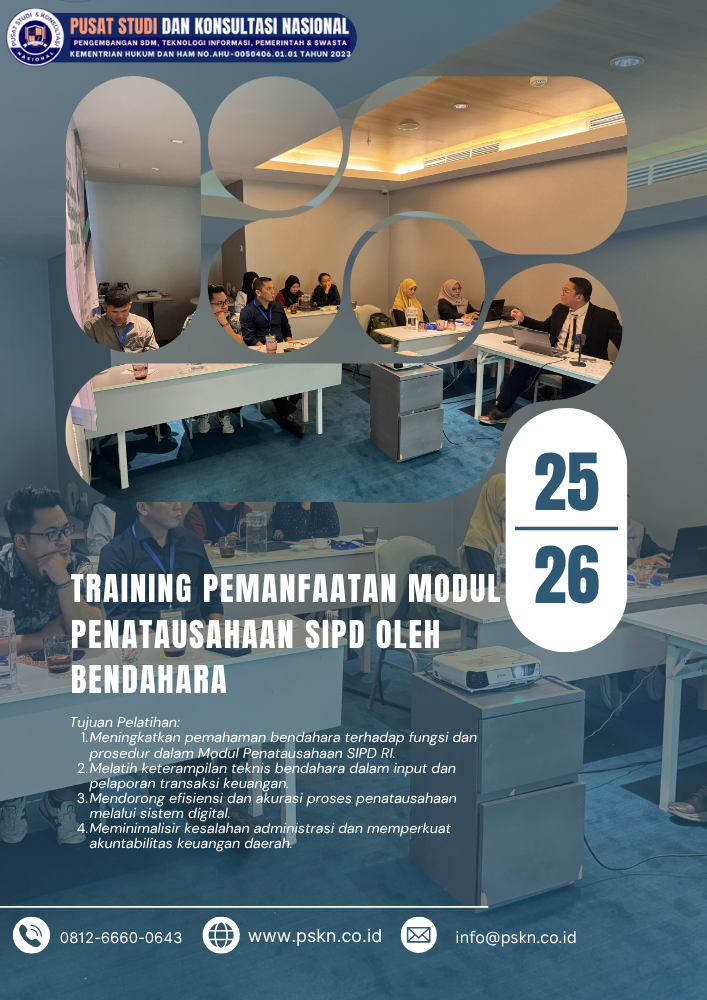Training Pemanfaatan Modul Penatausahaan SIPD oleh Bendahara