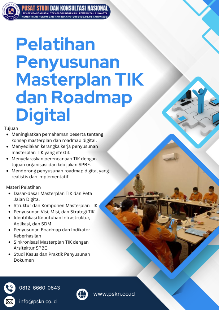 Pelatihan Penyusunan Masterplan TIK dan Roadmap Digital