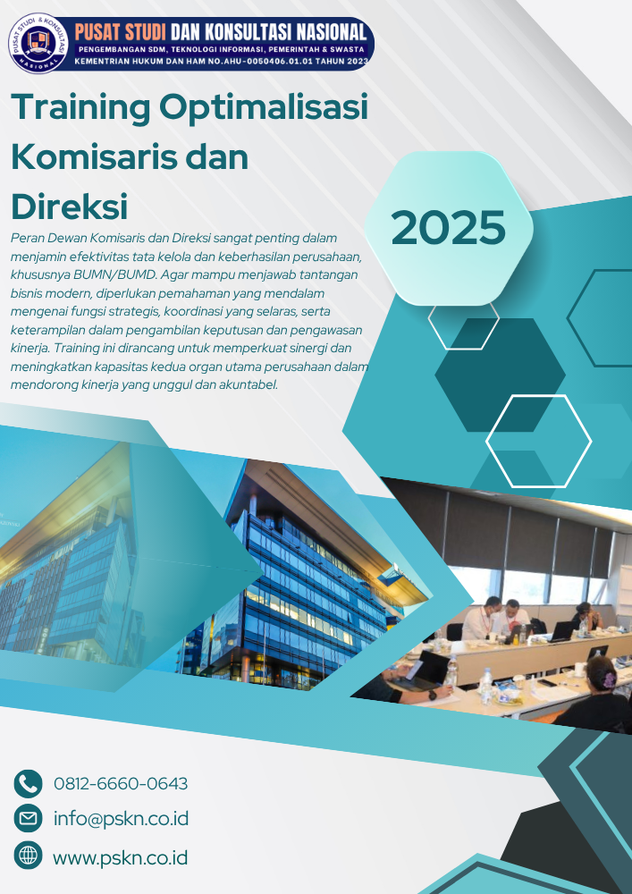 Training Optimalisasi Komisaris dan Direksi