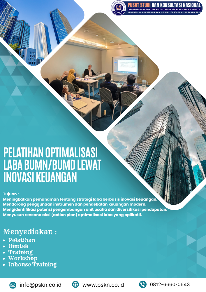 Pelatihan Optimalisasi Laba BUMN/BUMD lewat Inovasi Keuangan