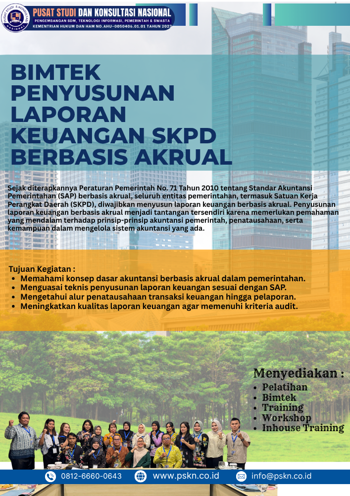 Bimtek Penyusunan Laporan Keuangan SKPD Berbasis Akrual
