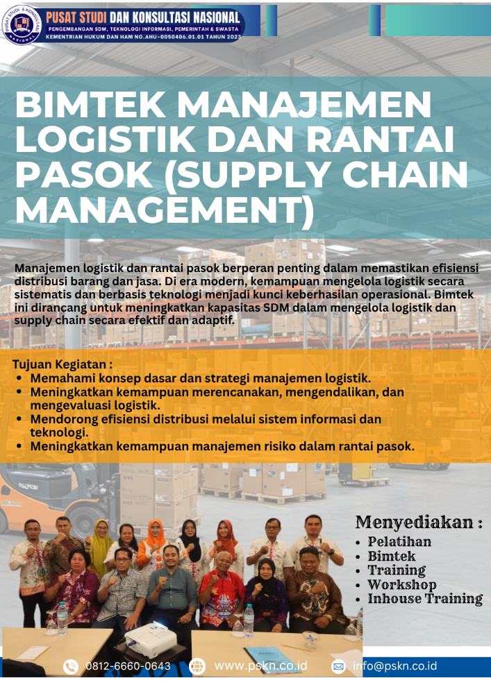 Bimtek Manajemen Logistik dan Rantai Pasok (Supply Chain Management)