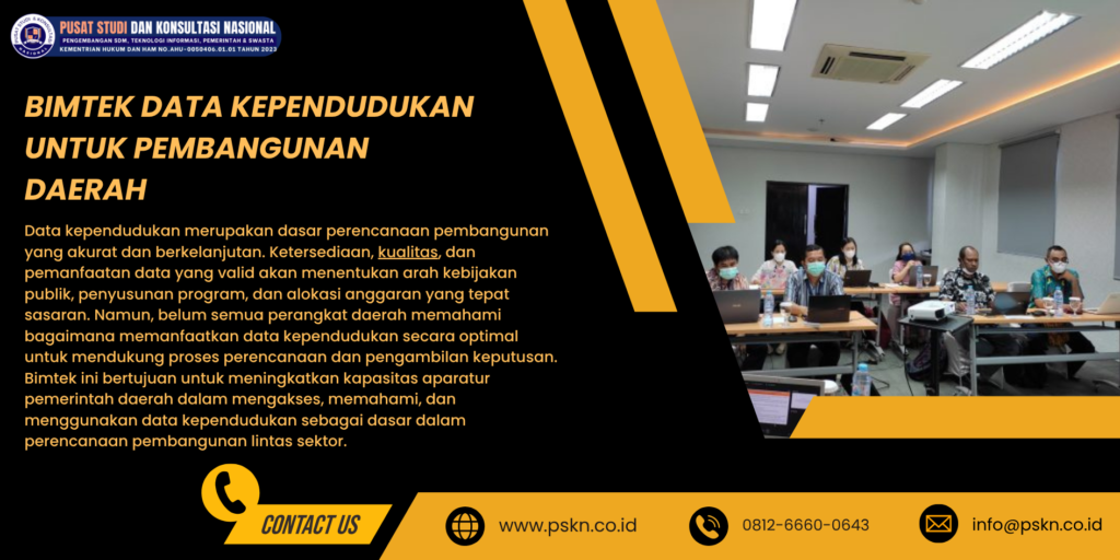 Bimtek Data Kependudukan untuk Pembangunan Daerah