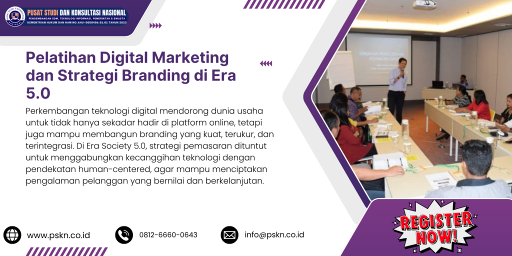 Pelatihan Digital Marketing dan Strategi Branding di Era 5.0
