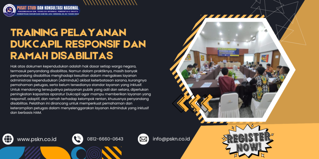 Training Pelayanan Dukcapil Responsif dan Ramah Disabilitas