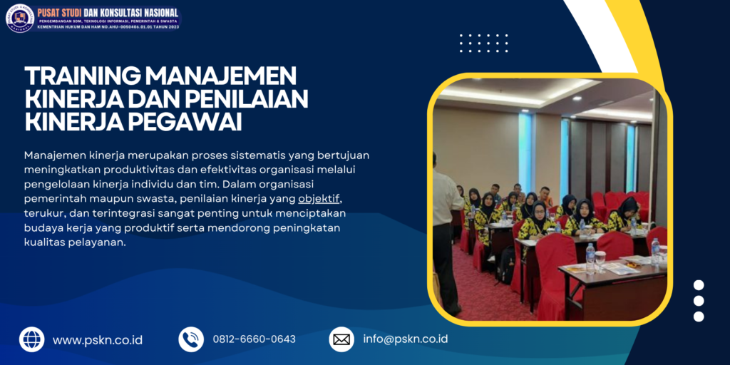 Training Manajemen Kinerja dan Penilaian Kinerja Pegawai