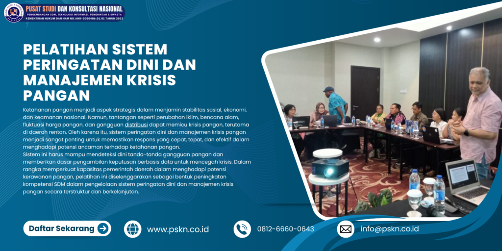 Pelatihan Sistem Peringatan Dini dan Manajemen Krisis Pangan