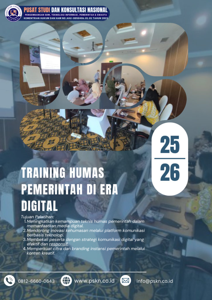 Training Humas Pemerintah di Era Digital