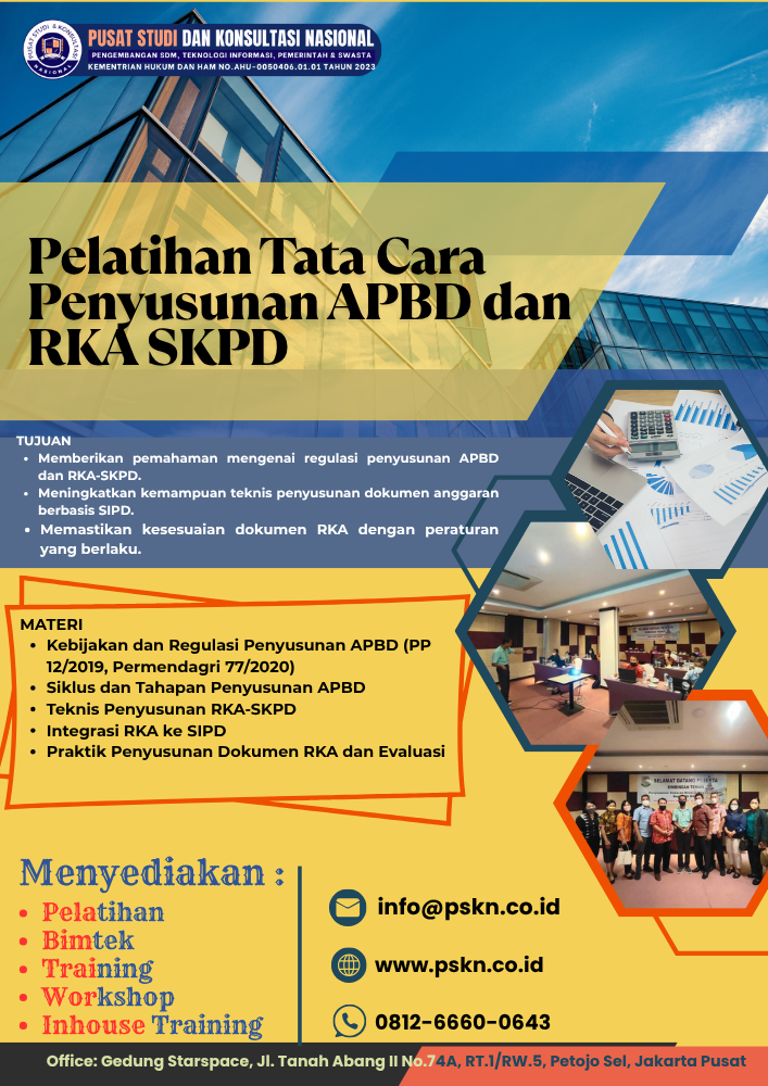 Pelatihan Tata Cara Penyusunan APBD dan RKA SKPD