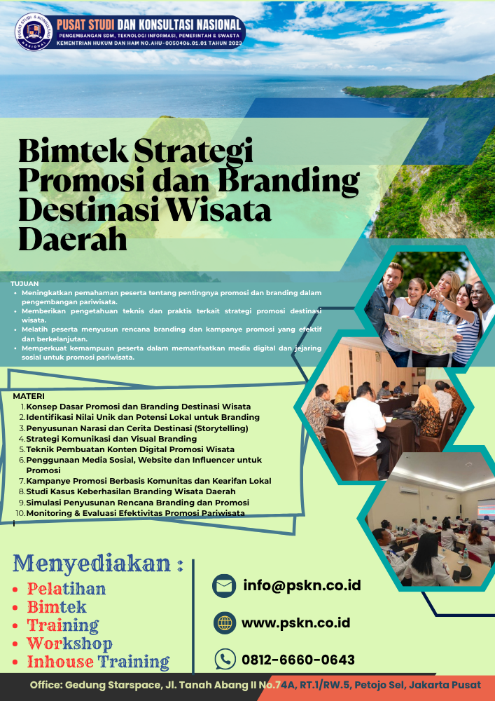 Bimtek Strategi Promosi dan Branding Destinasi Wisata Daerah