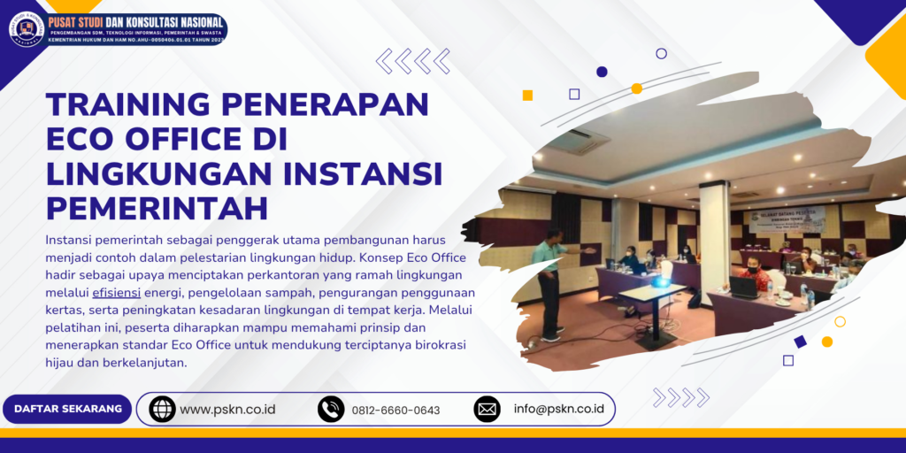 Training Penerapan Eco Office di Lingkungan Instansi Pemerintah