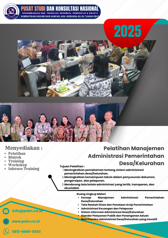 Pelatihan Manajemen Administrasi Pemerintahan Desa/Kelurahan