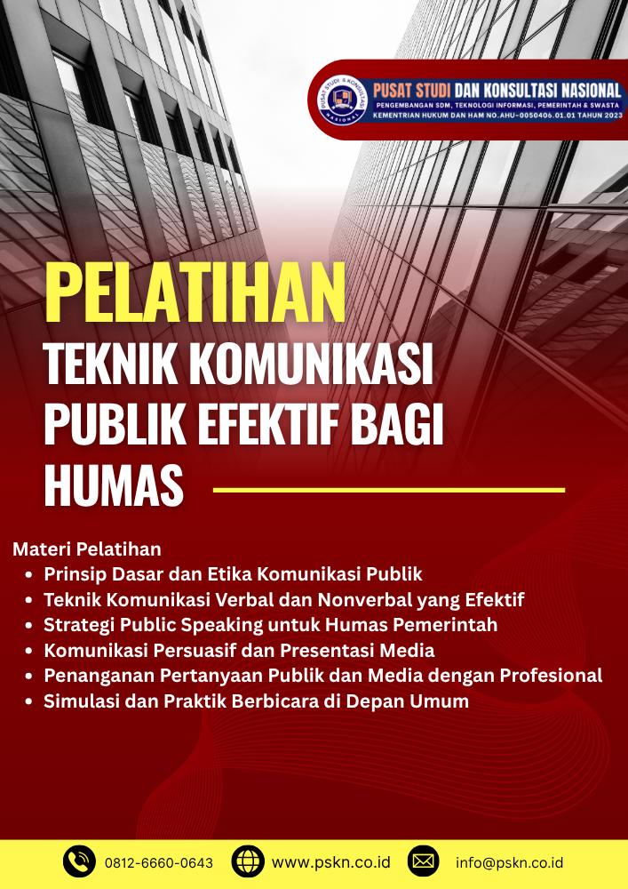 Pelatihan Teknik Komunikasi Publik Efektif bagi Humas