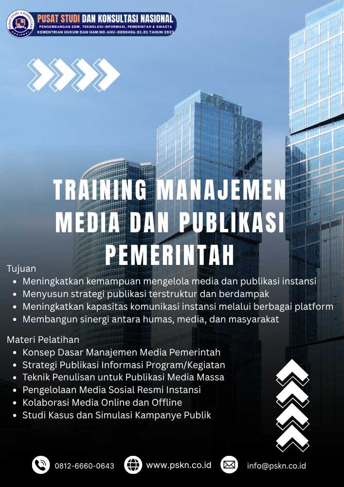 Training Manajemen Media dan Publikasi Pemerintah