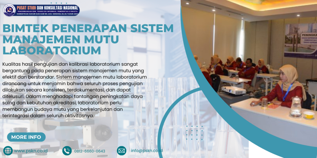 Bimtek Penerapan Sistem Manajemen Mutu Laboratorium