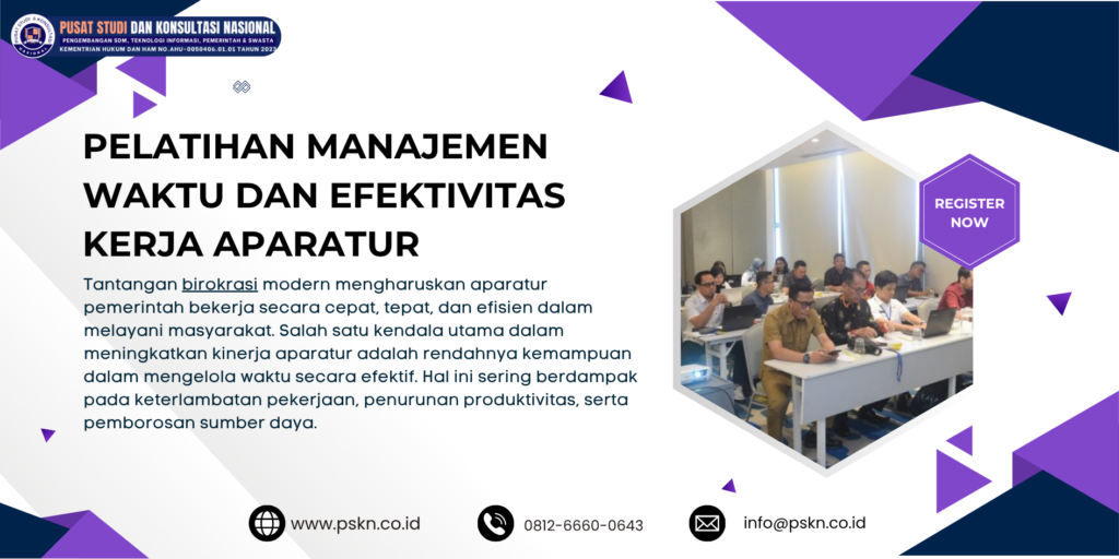 Pelatihan Manajemen Waktu dan Efektivitas Kerja Aparatur