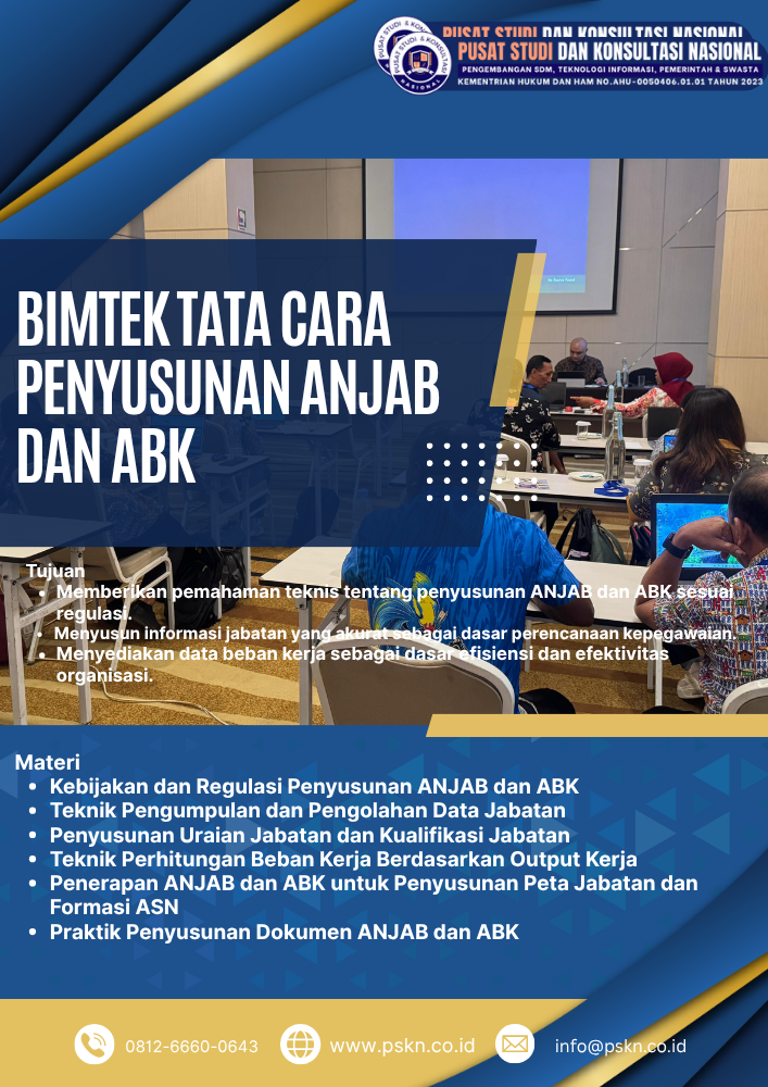 Bimtek Tata Cara Penyusunan ANJAB dan ABK