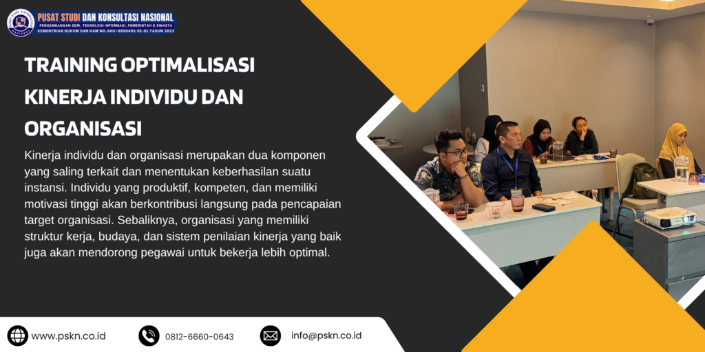 Training Optimalisasi Kinerja Individu dan Organisasi