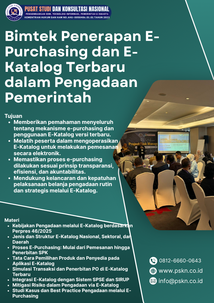 Bimtek Penerapan E-Purchasing dan E-Katalog Terbaru dalam Pengadaan Pemerintah