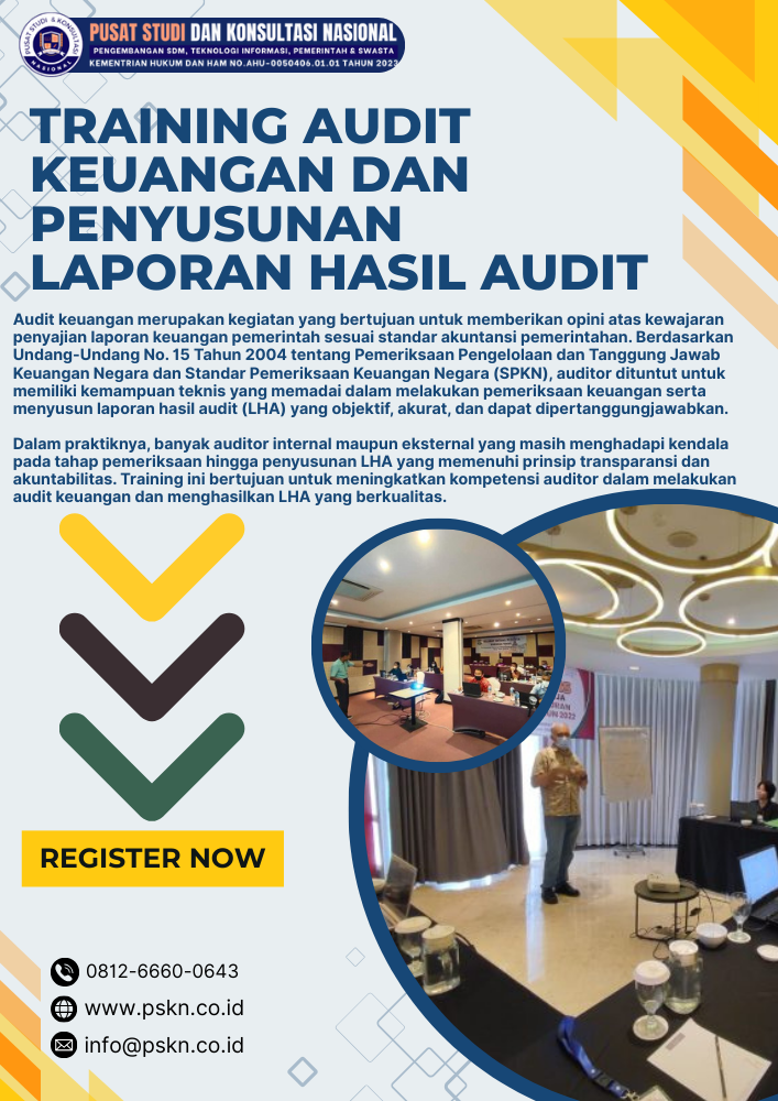 Training Audit Keuangan dan Penyusunan Laporan Hasil Audit