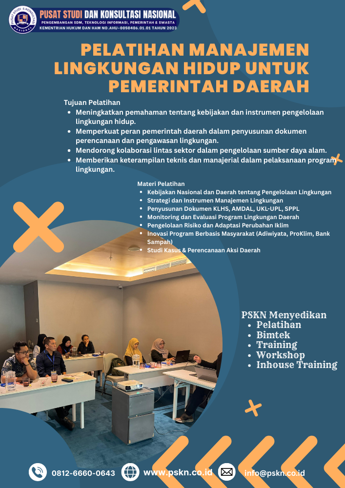 Pelatihan Manajemen Lingkungan Hidup untuk Pemerintah Daerah