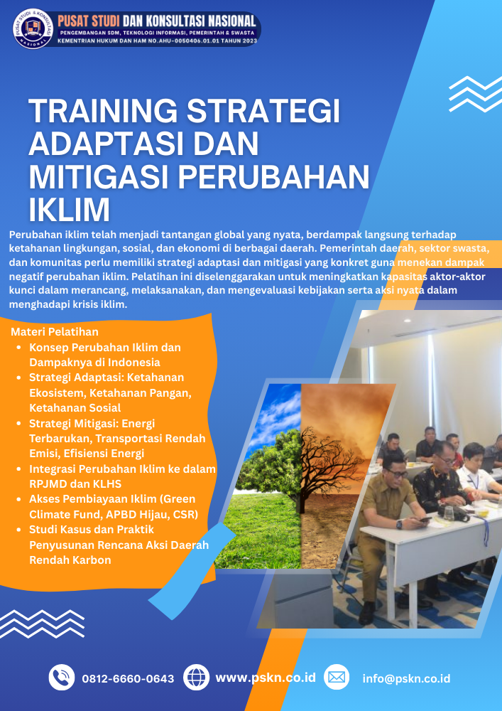Training Strategi Adaptasi dan Mitigasi Perubahan Iklim