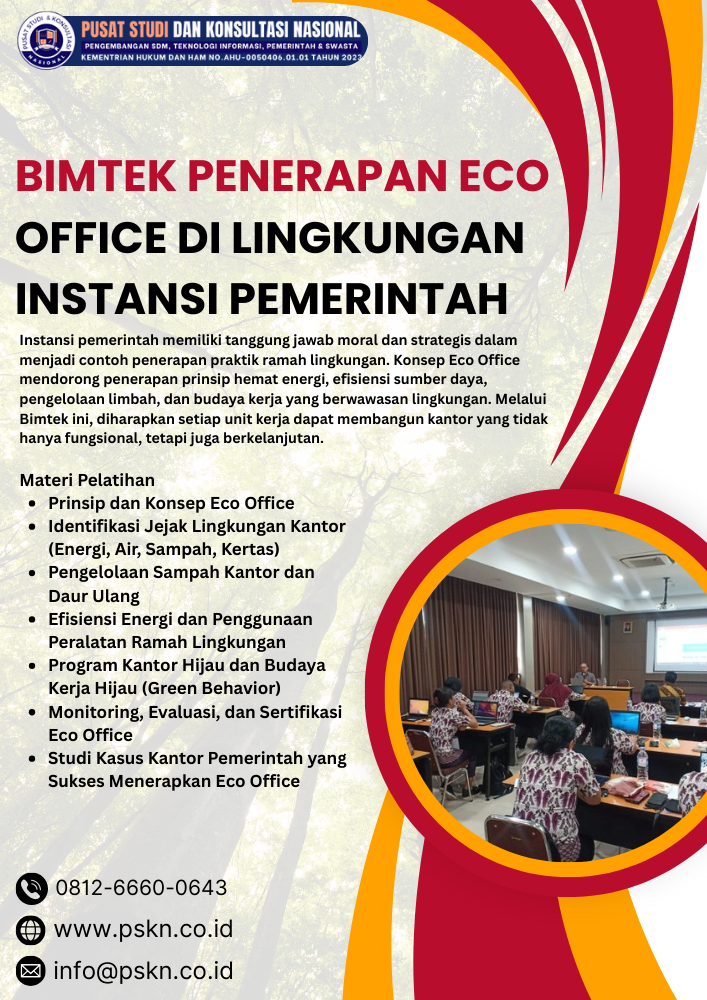 Bimtek Penerapan Eco Office di Lingkungan Instansi Pemerintah
