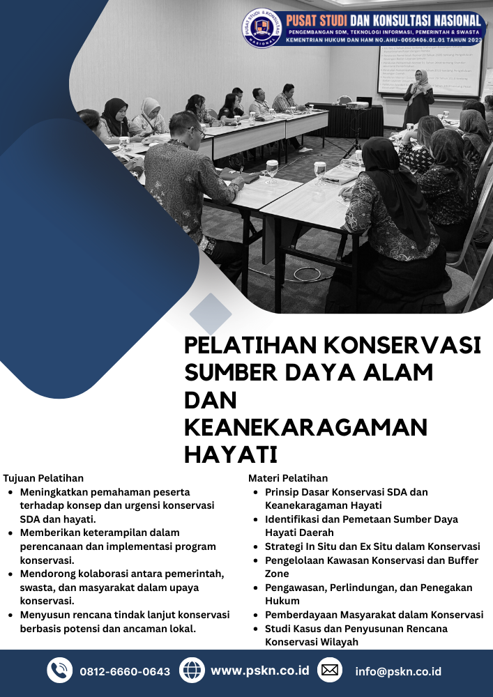 Pelatihan Konservasi Sumber Daya Alam dan Keanekaragaman Hayati