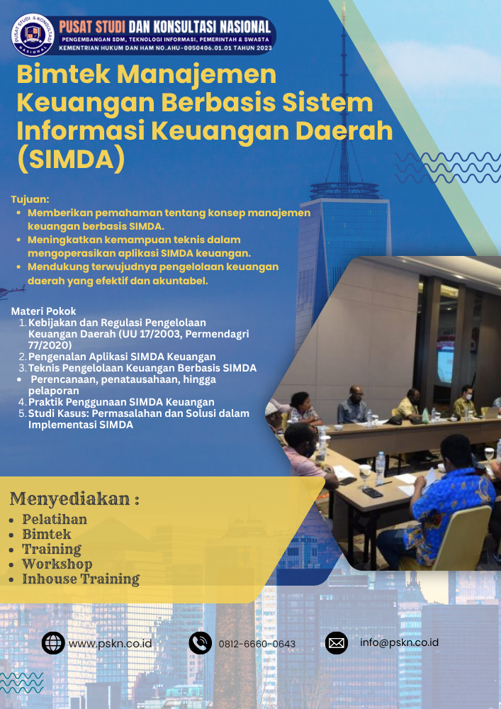 Bimtek Manajemen Keuangan Berbasis Sistem Informasi Keuangan Daerah (SIMDA)