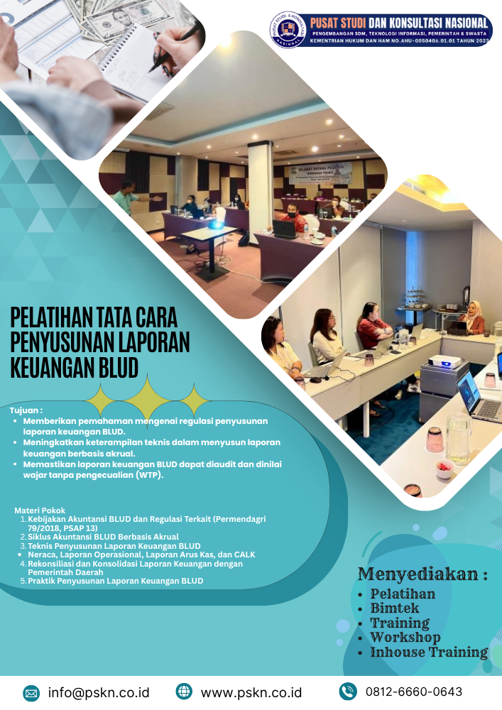Pelatihan Tata Cara Penyusunan Laporan Keuangan BLUD