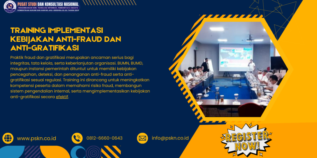 Training Implementasi Kebijakan Anti-Fraud dan Anti-Gratifikasi