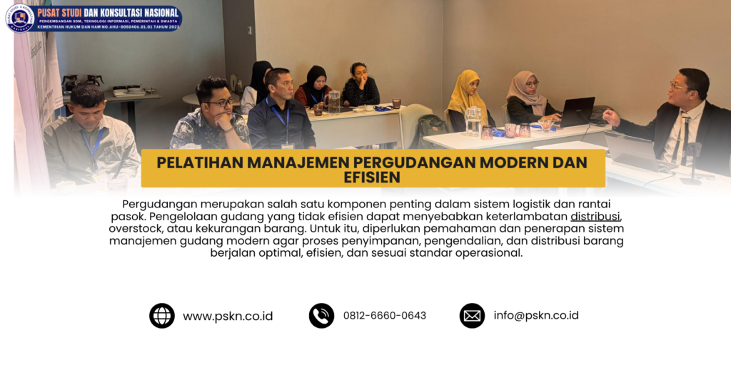 Pelatihan Manajemen Pergudangan Modern dan Efisien