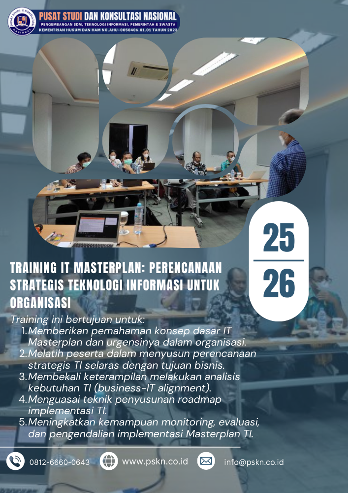 Training IT Masterplan: Perencanaan Strategis Teknologi Informasi untuk Organisasi