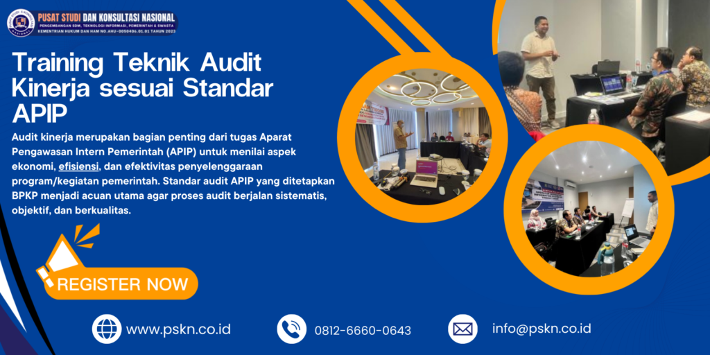 Training Teknik Audit Kinerja sesuai Standar APIP