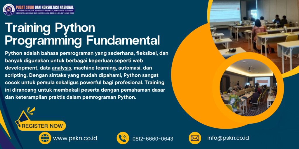  Training Python Programming Fundamental