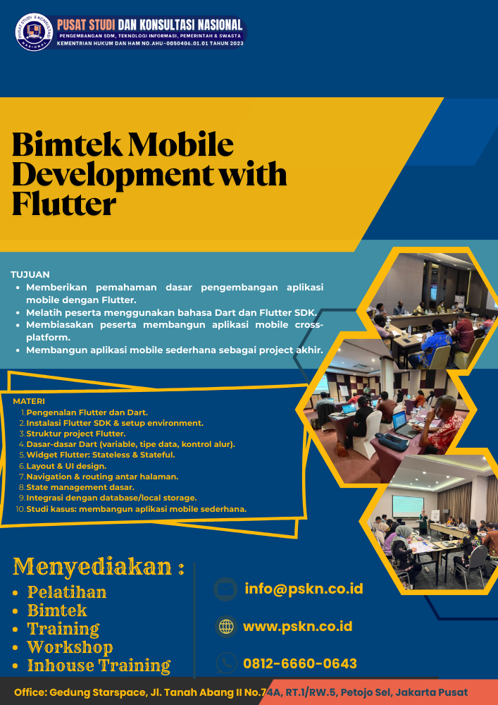 Bimtek Mobile Development with Flutter