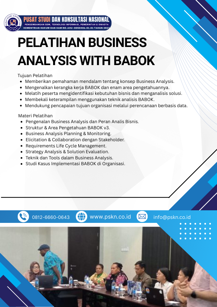 Pelatihan Business Analysis with BABOK