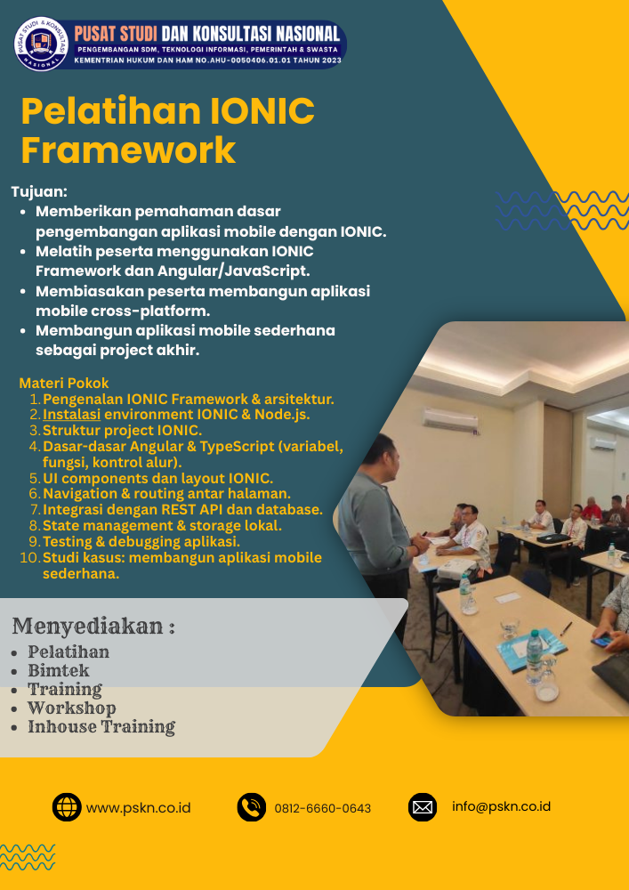 Pelatihan IONIC Framework