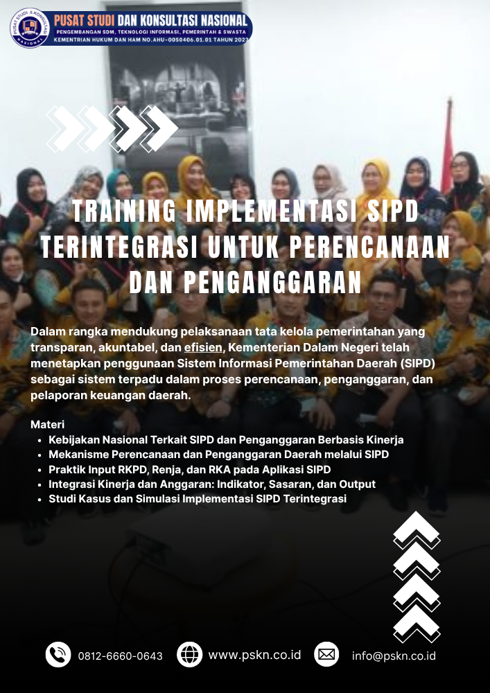 Training Implementasi SIPD Terintegrasi untuk Perencanaan dan Penganggaran