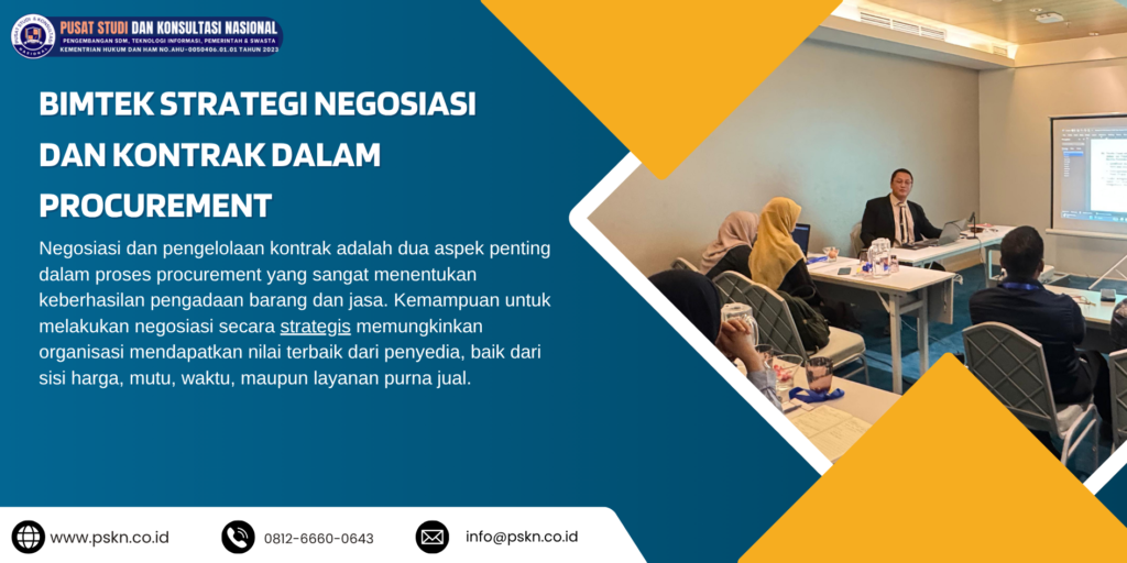 Bimtek Strategi Negosiasi dan Kontrak dalam Procurement