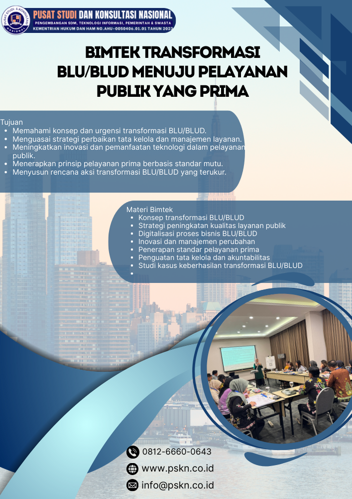 Bimtek Transformasi BLU/BLUD Menuju Pelayanan Publik yang Prima
