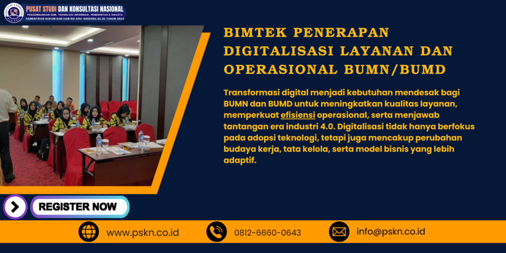 Bimtek Penerapan Digitalisasi Layanan dan Operasional BUMN/BUMD