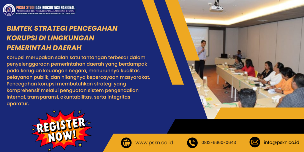 Bimtek Strategi Pencegahan Korupsi di Lingkungan Pemerintah Daerah